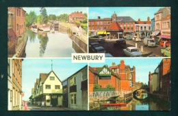 ENGLAND  -  Newbury  Multi View  Used Postcard As Scans - Other & Unclassified