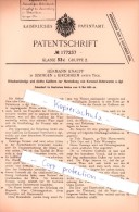 Original Patent - H. Knaupp In Jesingen B. Kirchheim Unter Teck , 1905 ,  Herstellung Von Karamel - Osterwaren , Ostern - Pâques