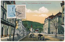 Ö-2263  LEOBEN : Franz Josefstrasse Mit Mont. Hochschule - Leoben