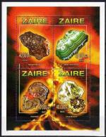 ZAIRE Mineraux, Yvert 1517/20 ** MNH, Neuf Sans Charniere - Minerals