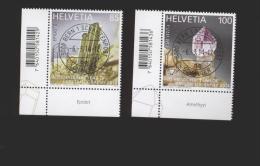 Schweiz   Gestempelt  2334-2335  Kristalle  Neuheiten März 2014 - Used Stamps