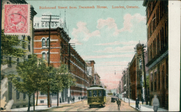 CANADA LONDON / Richmond Street From Tecumseh House / CARTE COULEUR  GLACEE - Londen