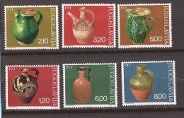 1976  1649-54  ARTE  JUGOSLAVIJA JUGOSLAWIEN  MUSEUMSEXPONATE TOEPFERERZEUGNISSE  MNH - Unused Stamps