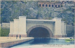 Cpa,MARSEILLE,bouches Du Rhone,tunnel Du Rove Long De 7km 200,canal De Marseille Au Rhone,grand Tunnel - L'Estaque