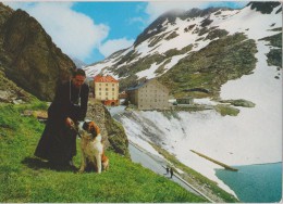 SUISSE,HELVETIA,SWISS,SCH WEIZ,SVIZZERA,SWITZERLAND ,VALAIS,HOSPICE GRAND SAINT BERNARD,col,refuge,alpes Pennines,rare - Autres & Non Classés