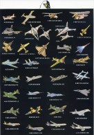 NC - Pin's 1 - Avion - Flight - Flug - Armée De L'Air - Transall  Rafale - Mirage - Concorde - Airbus - Scan Recto Verso - Aviazione