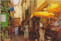 CARTE POSTALE ANCIENNE,MONACO,PRINCIPAU TE,magasin De Souvenir,bar,ruelle,petit E Rue - Sonstige & Ohne Zuordnung