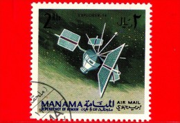 MANAMA - 1968 - Ricerca Nello Spazio - Sonde - Explorer 14 - 2 - Posta Aerea - Manama