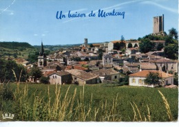 Un Baiser De Montcuq : Vue Générale - Lot Pittoresque N°46/151 Théojac Dentelée - Montcuq