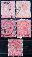 SOUTH AUSTRALIA 1899 1d Queen Victoria USED 5 Stamps - Usados