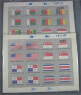 TOP / UNO NY Je 1 Satz Flaggen Kleinbogen 1980 & 1981 ** - Blocks & Sheetlets