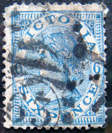 VICTORIA 1863 6d Queen Victoria USED Scott77 CV$4 - Gebruikt