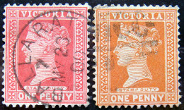 VICTORIA 1890 1d Queen Victoria USED Both Colours - Gebraucht