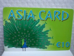 Prepaidcard Belgium Asia Card 10 Euro Used Rare - Cartes GSM, Recharges & Prépayées