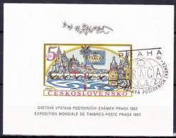 Tchécoslovaquie 1962 Mi Bl.18 B (Yv BF 21a) Type III, Obliteré - Errors, Freaks & Oddities (EFO)