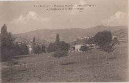 69,cpa,vaux,rhone,maisons Neuves,maisons Jaunes,le Berchoux Et Le Montrichard,prairie Et Vaches,barrières à L´ancienne - Vaux-en-Velin