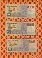 3 Billet Egypt Egypte Billet 20 Pounds - Egypt
