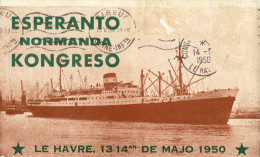 CPA (esperanto B7)ESPERANTO Esperanto Normanda Kongreso (le Havre 13-14 Mai 1950) - Esperanto