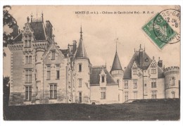 CP, 37, MONTS, Château De Condé (côté Est), Voyagé En 1911 - Other Municipalities