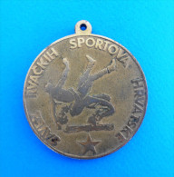 CROATIAN WRESTLING FEDERATION - Croatian Championship For Pioneers 1985. Medal * Lutte Lotta Lucha Ringen Luta Medaille - Altri & Non Classificati