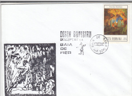 3841- PREHISTORIC CAVE DRAWINGS, IRON BATH CAVE, SPECIAL COVER, 1981, ROMANIA - Prehistory