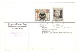 AUTRICHE - AUSTRIA - OSTERREICH - LETTRE ENVELOPPE PUBLICITAIRE - Franking Machines (EMA)