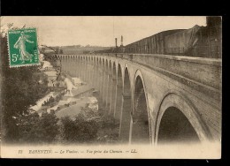 CPA 76 BARENTIN Le VIADUC Vue Prise Du Chemin , Train Sur La Ligne PARIS LE HAVRE - Barentin