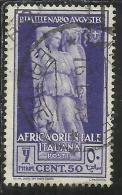 AFRICA ORIENTALE ITALIANA AOI 1938 AUGUSTO CENT. 50 USED USATO - Italienisch Ost-Afrika