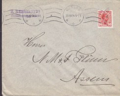 Denmark N. HENRIKSEN's HUMLEFORRETNING, ODENSE 1914 Cover Brief To ASSENS Arrival (2 Scans) - Covers & Documents