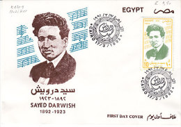 Ägypten 1992. Music. Sayed Darwish, Musiker (5.752) - Storia Postale