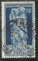 COLONIE ITALIANE LIBIA 1938 AUGUSTO LIRE 1,25 USED USATO - Afrique Orientale Italienne