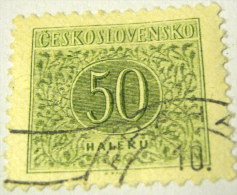 Czechoslovakia 1954 Postage Due 50h - Used - Timbres-taxe