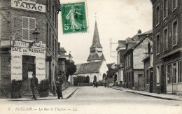 Duclair. La Rue De L'Eglise. Café Du Passage. Tabac. - Duclair