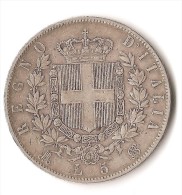 ITALIE 5 LIRE 1873 ARGENT - 1861-1878 : Vittoro Emanuele II