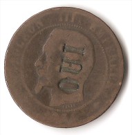 FRANCE 10  CENTIMES  NAPOLEON III  OUI - 10 Centimes