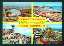 ENGLAND  -  Great Yarmouth And Gorleston On Sea  Multi View  Used Postcard As Scans - Great Yarmouth