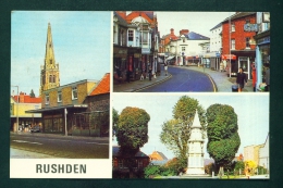 ENGLAND  -  Rushden  Multi View  Used Postcard As Scans - Northamptonshire
