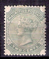 010936 Sc 070  MAURITIUS -  VICTORIA 2c - VERY LIGHT CANCEL HINGED - Mauritius (...-1967)