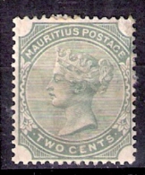 010936 Sc 070  MAURITIUS -  VICTORIA 2c - VERY LIGHT CANCEL HINGED - Maurice (...-1967)