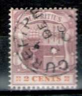 010942 Sc 093  MAURITIUS - ARMS 2c - CUREPIPE / 2 DE / 00 - CDS - Mauritius (...-1967)