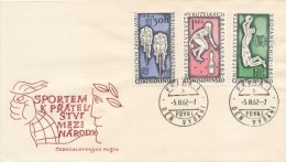 Czechoslovakia / First Day Cover (1962/01 A), Praha 1 (b) - Theme: Sports (1,20 Kcs: World Cup Football) - 1962 – Chile