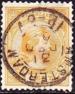 1891 Prinses Wilhelmina Hangend Haar 3 Cent Oranje NVPH 34 - Usati