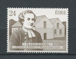 IRLANDE 1982 N° 470 ** Neuf = MNH Superbe Cote 1,50 € Francis Makemie Presbytérianisme Américain Tableaux Ogden Pei - Ungebraucht