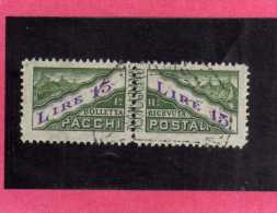 SAN MARINO 1945 PACCHI POSTALI PARCEL POST LIRE 15 TIMBRATO USED - Parcel Post Stamps