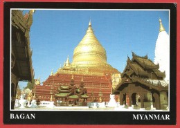CARTOLINA NV BIRMANIA MYANMAR - BAGAN - Shwezigon Pagoda - 10 X 15 - Myanmar (Burma)
