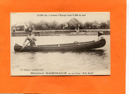 SPORT AVIRON CANOE KAYAK CLERMONT FERRAND 1930  MARCEL BARDIAUX  SUR SON CANOE  LA BELLE ETOILE     CIRC   OUI - Aviron