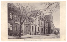 AK - Stolzenau A.d. Weser , 1914 , Post Und Rathaus !!! - Nienburg