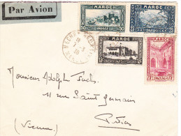 MAROC Lettre De MECHRA BEL KRISI Du 7 Mars 1938 Via Poitiers - Storia Postale