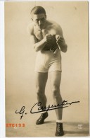 Carte Photos - Dédicace -  Georges Carpentier - Sportler