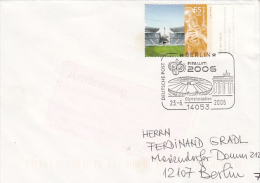 3951- GERMANY'06 SOCCER WORLD CUP, STADIUM, STADE, STAMP AND SPECIAL POSTMARK ON COVER, 2006, GERMANY - 2006 – Germany